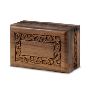 Hand-Carved Border Urn