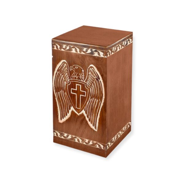Carved Eagle Urn