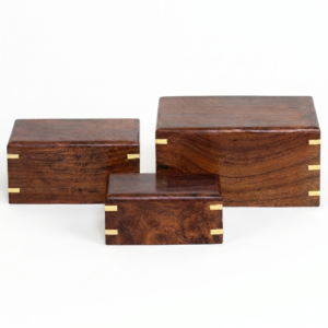 Rosewood Urn – Brass Edge Inlay 